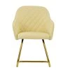 Frome Dining Chair in Cream Leather