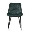 Hogan Dining Chair in Forest Green Leather