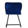 Barley Dining Chair in Blue Velvet