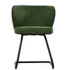 Barley Dining Chair in Aged Olive Green Leather