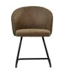Robyn Dining Chair in Aged Brown Leather