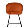 Robyn Dining Chair in Burnt Orange Velvet