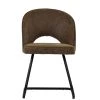 Clyde Dining Chair in Aged Brown Leather