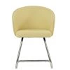 Flek Dining Chair in Cream Leather