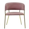 Texel Dining Chair in Pink Velvet