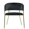 Texel Dining Chair in Dark Grey Velvet