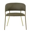 Texel Dining Chair in Taupe Leather