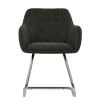 Swarm Dining Chair in Slate Grey Leather