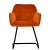 Fort Dining Chair in Burnt Orange Velvet