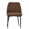 Flow Dining Chair in Aged Brown Leather