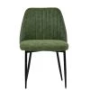 Flow Dining Chair in Aged Olive Green Leather