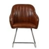 Duval Dining Chair in Vintage Brown Leather