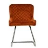 Hale Dining Chair in Burnt Orange Velvet