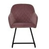 Peco Office Chair in Pink Velvet