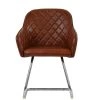 Vido Office Chair in Vintage Brown Leather