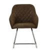 Hood Dining Chair in Aged Brown Leather