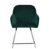 Hood Dining Chair in Emerald Green Velvet
