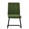 Kendal Dining Chair in Aged Olive Green Leather