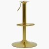 Replacement Bar Stool Full Base, Gas Lift and Footrest Gold