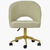 Flair Office Chair in Mink Boucle