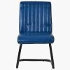 Kendal Dining Chair in Blue Leather