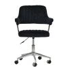 Yale Office Chair in Black Velvet