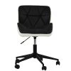 Barnes Office Chair in White Leather