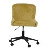 Heron Office Chair in Camel Velvet & Black Base