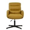 Katarni Office Chair in Light Tan Brown Leather & Black Base