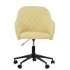 Opus Office Office Chair in Cream Leather & Black Base