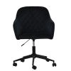 Opus Office Office Chair in Black Velvet & Black Base