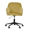 Opus Office Office Chair in Camel Velvet & Black Base
