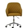 Opus Office Office Chair in Light Tan Brown Leather & Chrome Base