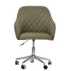 Opus Office Office Chair in Taupe Leather & Chrome Base