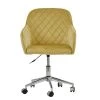 Opus Office Office Chair in Camel Velvet & Chrome Base