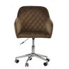 Opus Office Office Chair in Mocha Velvet & Chrome Base