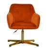 Ray Office Chair in Burnt Orange Velvet