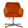 Esto Office Chair in Burnt Orange Velvet