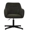 Levy Office Chair in Slate Grey Leather