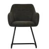 Fort Dining Chair in Slate Grey Leather