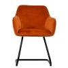 Slaygo Office Chair in Burnt Orange Velvet