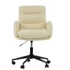 Paval Office Chair in Cream Boucle