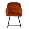 Campo Dining Chair in Burnt Orange Velvet