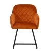 Peco Office Chair in Burnt Orange Velvet