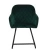 Peco Office Chair in Emerald Green Velvet