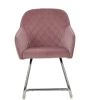Vido Office Chair in Pink Velvet
