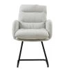 Nikan Office Chair in Mink Boucle & Black Base