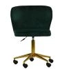 Belisimo Office Chair in Emerald Green Velvet