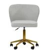 Belisimo Office Chair in Grey Boucle