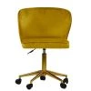 Belisimo Office Chair in Yellow Velvet